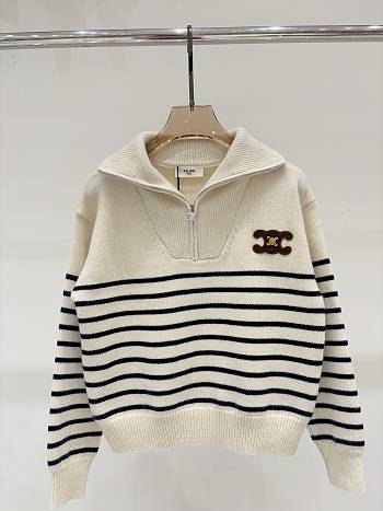 Celine Striped long-sleeve sweater