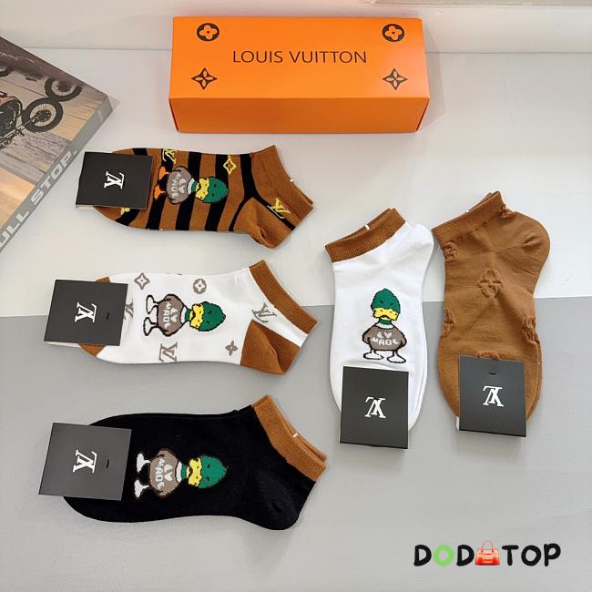 LV Socks (5 pairs) - 01 - 1