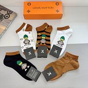 LV Socks (5 pairs) - 01 - 4