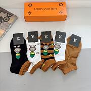 LV Socks (5 pairs) - 01 - 3