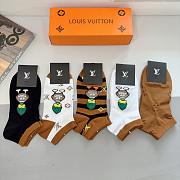 LV Socks (5 pairs) - 01 - 2