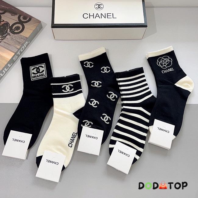 Chanel Socks (5 pairs) - 01 - 1