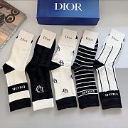 Dior Socks (5 pairs) - 01 - 3