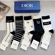 Dior Socks (5 pairs) - 01 - 4