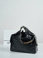 Chanel 25 black bag size 40x30x15 cm - 5
