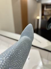 Givenchy Shark Lock boots in denim with strass   - 6