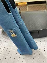 Givenchy Cuissardes En Cuir Shark Lock jean boots - 02 - 2