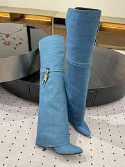 Givenchy Cuissardes En Cuir Shark Lock jean boots - 02 - 5