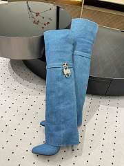 Givenchy Cuissardes En Cuir Shark Lock jean boots - 02 - 6