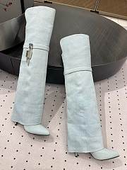 Givenchy Cuissardes En Cuir Shark Lock jean boots - 01 - 3