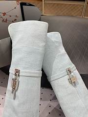 Givenchy Cuissardes En Cuir Shark Lock jean boots - 01 - 2