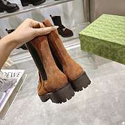 Gucci Women's Horsebit Ankle Boots brown - 6