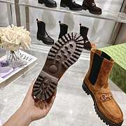 Gucci Women's Horsebit Ankle Boots brown - 5