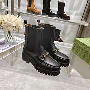 Gucci Women's Horsebit Ankle Boots black - 1