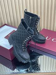 Women's lace-up ankle boots with GG detail - 4