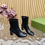 Gucci Women's Horsebit Ankle Boots black - 03 - 5