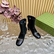 Gucci Women's Horsebit Ankle Boots black - 03 - 4