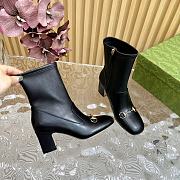Gucci Women's Horsebit Ankle Boots black - 03 - 3