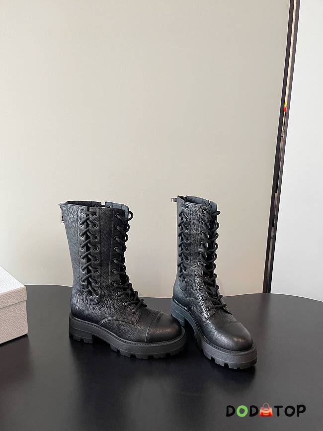 Dior D-Road Ankle Boot Black Grained Calfskin black - 1
