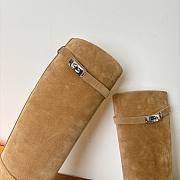 Hermes Boots brown suede leather - 02 - 3