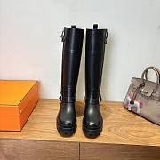 Hermes boots black soft leather bag - 6