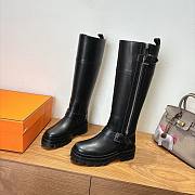 Hermes boots black soft leather bag - 3
