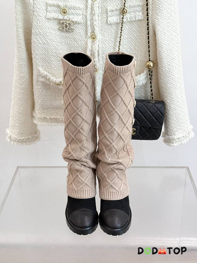 Chanel boots beige - 07 - 1