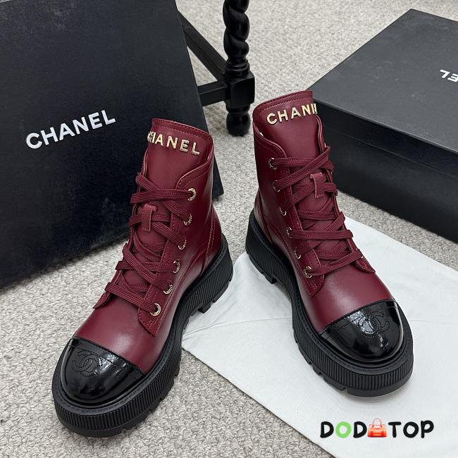 Chanel boots red- 09 - 1