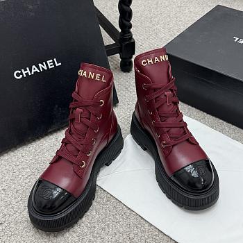 Chanel boots red- 09