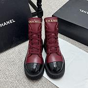Chanel boots red- 09 - 2
