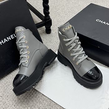 Chanel boots gray- 10