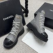 Chanel boots gray- 10 - 2