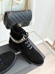 Chanel boots black suede material  - 12  - 5