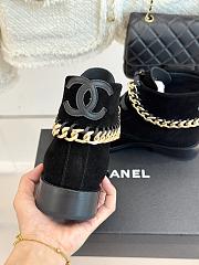 Chanel boots black suede material  - 12  - 3