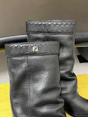 Fendi Minerva Black leather black boots - 6