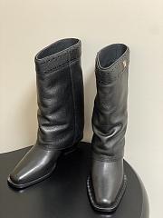 Fendi Minerva Black leather black boots - 2