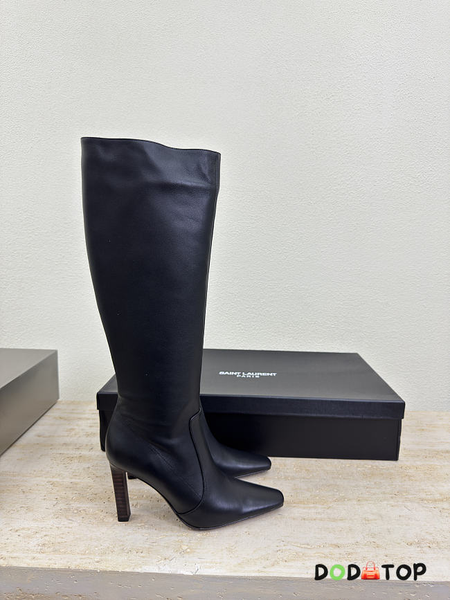 YSL FRANCOISE boots in smooth leather black - 1