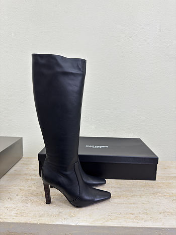 YSL FRANCOISE boots in smooth leather black