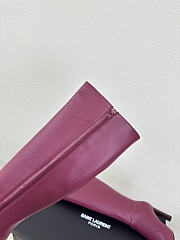 YSL FRANCOISE boots in smooth leather red - 2