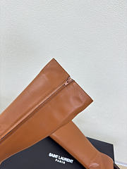 YSL FRANCOISE boots in smooth leather brown - 6