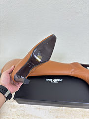 YSL FRANCOISE boots in smooth leather brown - 5