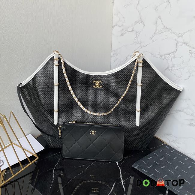 Chanel Maxi Hobo bag tote black zie 36×59×13cm - 1