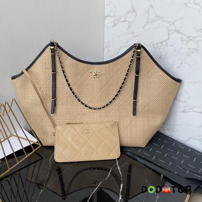Chanel Maxi Hobo bag tote beige zie 36×59×13cm - 1