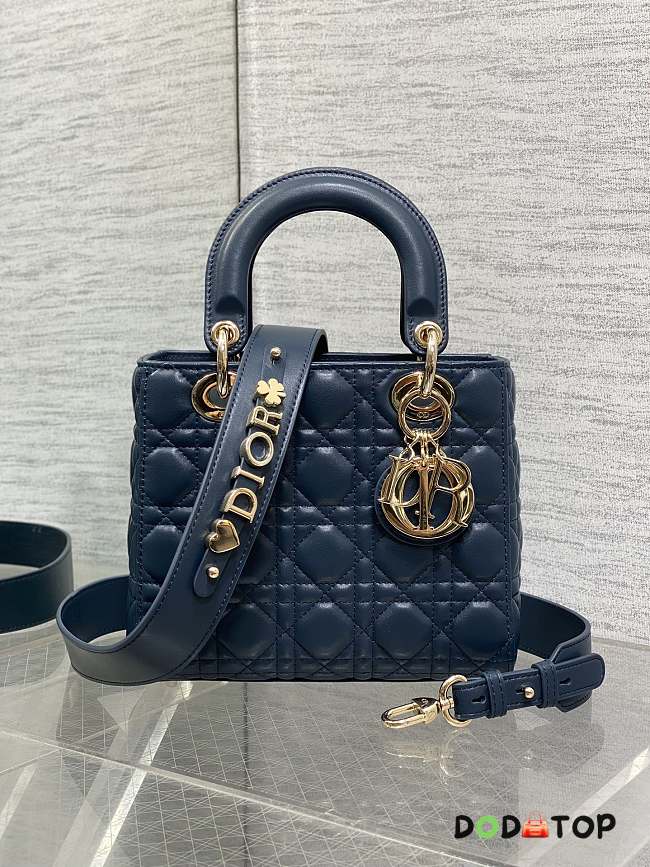 Dior lady ABC blue bag size 20x8x17cm - 1