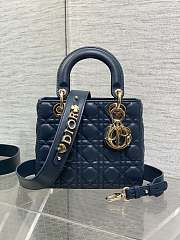 Dior lady ABC blue bag size 20x8x17cm - 1