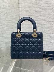 Dior lady ABC blue bag size 20x8x17cm - 6
