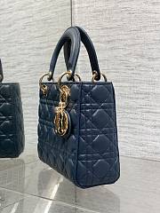 Dior lady ABC blue bag size 20x8x17cm - 3