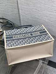 Dior book tote blue bag size 36x16x27cm - 5