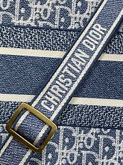 Dior book tote blue bag size 36x16x27cm - 6