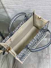 Dior book tote blue bag size 36x16x27cm - 3